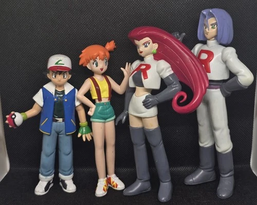 Tomy Pokémon Figure Character Set Ash, Misty & Team Rocket vintage