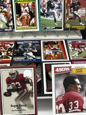 Roger Craig Football Cards Lot San Francisco 49ers Raiders Vikings 1987 1988