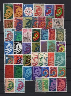 EUROPA  CEPT année presque complète 1973 neuf   MNH manque suisse