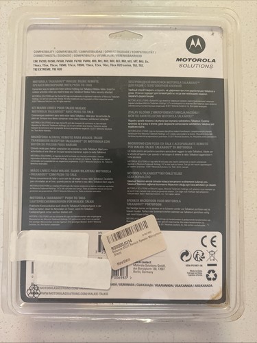 Motorola Walkie-Talkie Remote Speaker Microphone With Push-To-Talk - Picture 2 of 2