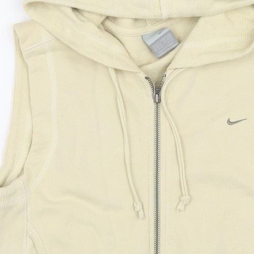 Chaqueta con capucha Nike beige para hombre - mediana, estilo informal - Imagen 11 de 12