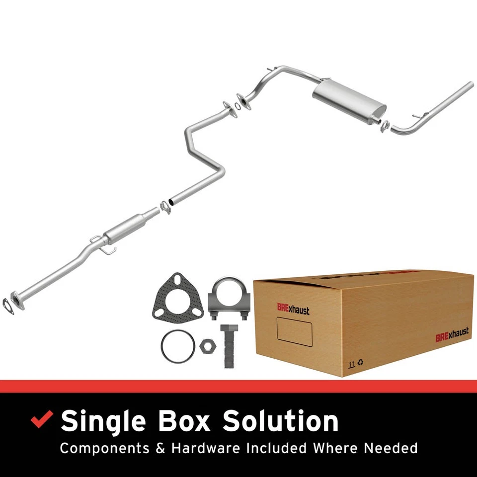 For Honda Civic 4dr Sedan 1990 1991 BRExhaust Stock Replacement Exhaust Kit - Image 2 of 3
