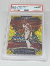 2019  Select PASCAL SIAKAM #89 GOLD Wave PRIZM  PSA 10 GEM MINT POP 3