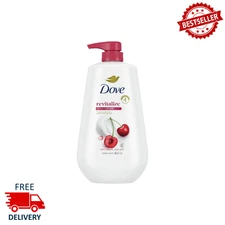 Dove Body Wash Moisturizing Revitalizante Cherry & Chia Milk Cleanser, 30.6 oz