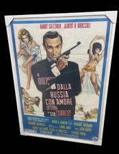 FROM RUSSIA With LOVE R1970 ORIG 39X55 ITALY POSTER SEAN CONNERY BOND Framed