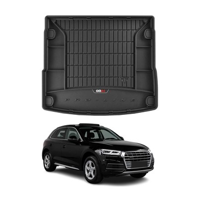 OMAC Gummi Kofferraumwanne für Audi Q5 FY 2017-2024 TPE Laderaumwanne Schwarz
