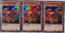 Yugioh 3x Gren Maju De Eiza OP12-EN004 Super Rare Unlimited Edition NM Playset