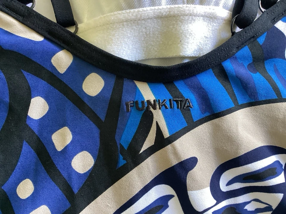 NADADORES FEMININOS FUNKITA AZUL/PRETO TAMANHO 14 - Imagem 4 de 4