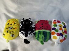 Cats VS Pickles Gherkins Kittens Mini Bean Bag Plush Lot of 4