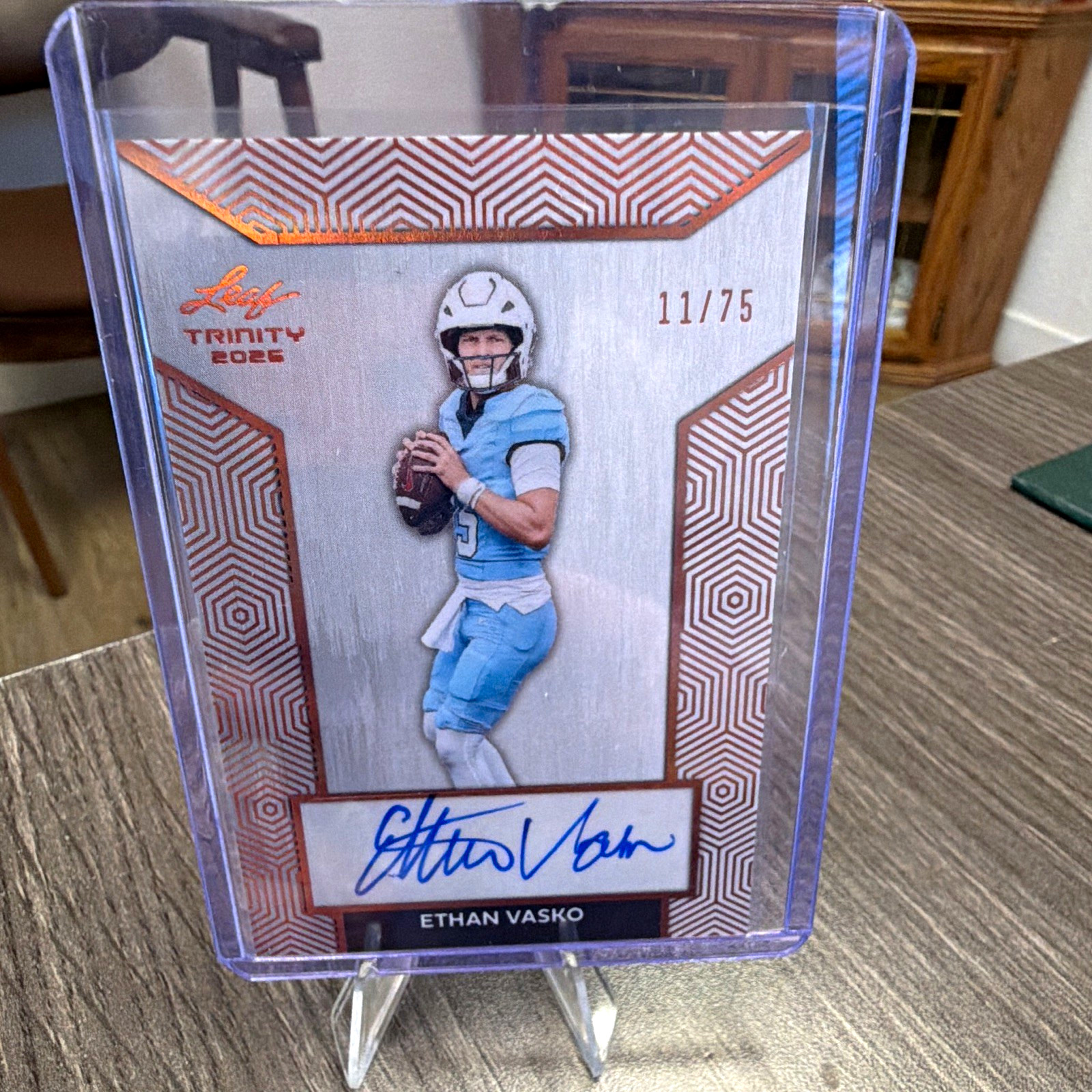 Leaf Paydirt Autographs 2026 Ethan Vasko Rookie Auto Orange #/65 BA-EV1