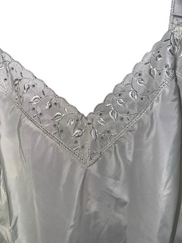 Barbizon Ariel Slip Dress Lace Trim Vintage Lingerie Ivory Tafredda Sz 14 Midi - Picture 3 of 10