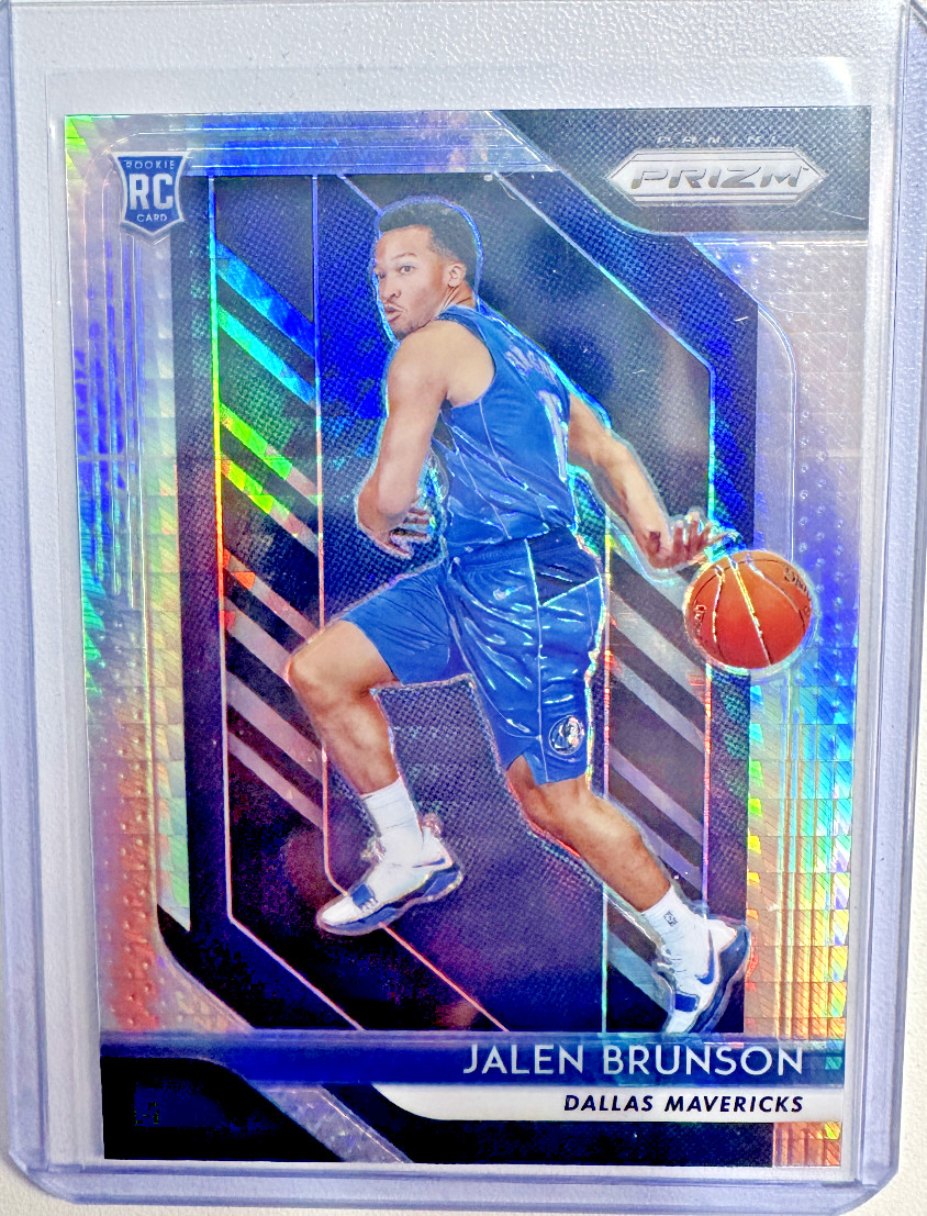 JALEN BRUNSON 2018-19 PANINI PRIZM #250 ROOKIE HYPER RC MAVERICKS