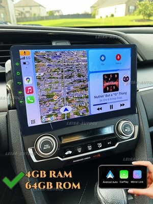 4+64G For 2016-2020 Honda Civic Car Stereo Radio GPS Carplay Android 15 RDS WIFI