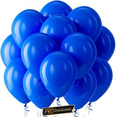 Pro Duralatex Royal Blue Extra-Thick Balloons 100 Pack 12 inch