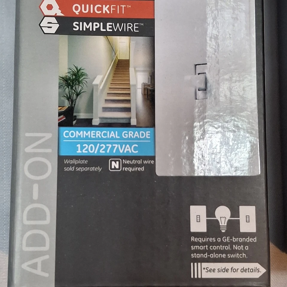 Lot (2) GE Enbrighten Add-On Switch With QuickFit AS2006 Commercial Grade - Image 3 of 4