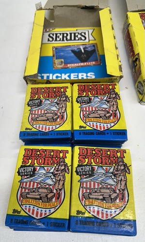 Lot Of 3 Topps 1991 Desert Storm Victory Series Box 2 Full Boxes & 1 Partial - Picture 6 of 7
