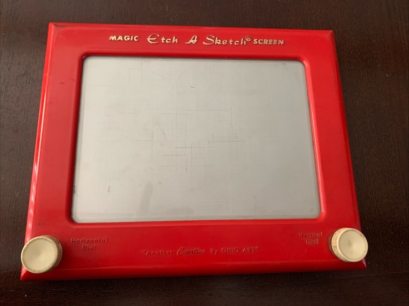 “Magic Etch A Sketch Screen”No.505 Vintage 1960/70’s Drawing Toy (Works Great!)