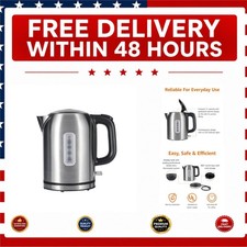 Amazon Basics Electric Kettle 1L 1500W Stainless Steel Auto Shut-Off