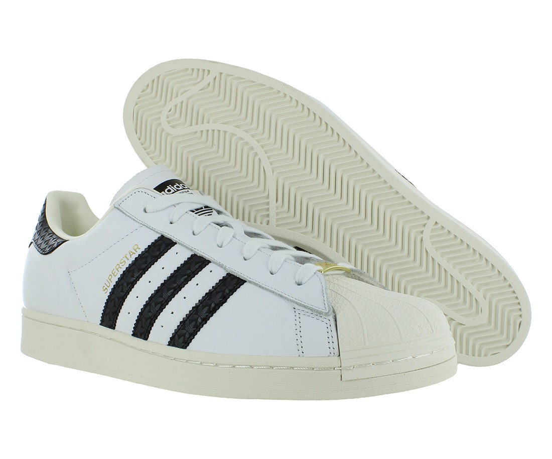 Мужская обувь Adidas Superstar, Размер 14, Цвет: Белый/Черный/Золотой