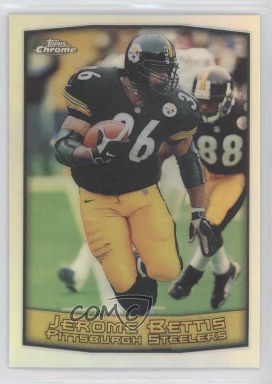 1999 Topps Chrome Refractor Jerome Bettis #22 HOF 0k44