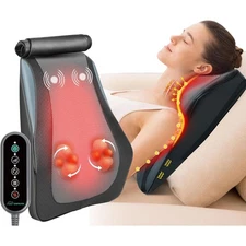 3D Kneading Massage Pillow for Deep Tissue Relief - Auto Timer & Safety Features