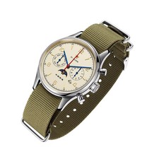 SEAKOSS 1963 Automatikuhr Seagull ST1654 24h Kalender Piloten Fliegeruhr 40mm