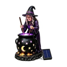Moon Star Pot Garden Statue With Warm Light for Porch Use Daily