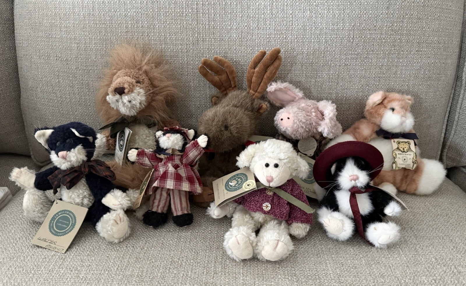 Vintage Boyds Bears Plush Lot of 8 - Archive Collection & 20th Anniv w/ Tags
