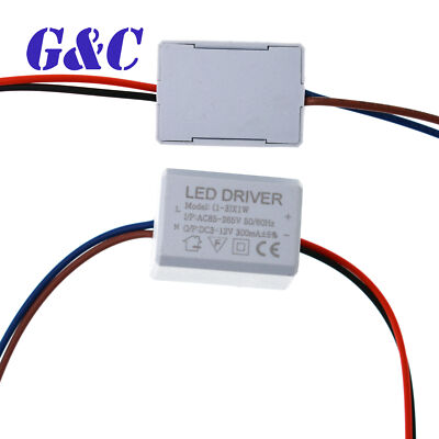 AC 85V-265V to DC Max 12V LED Electronic Transformer Power Supply Driver 3X1W