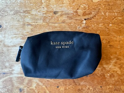 KATE SPADE NEW YORK SCHWARZ REISETASCHE MAKE UP ZUBEHÖR TASCHE REISSVERSCHLUSS