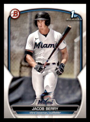 2023 Bowman Prospects #BP-108 Jacob Berry Miami Marlins