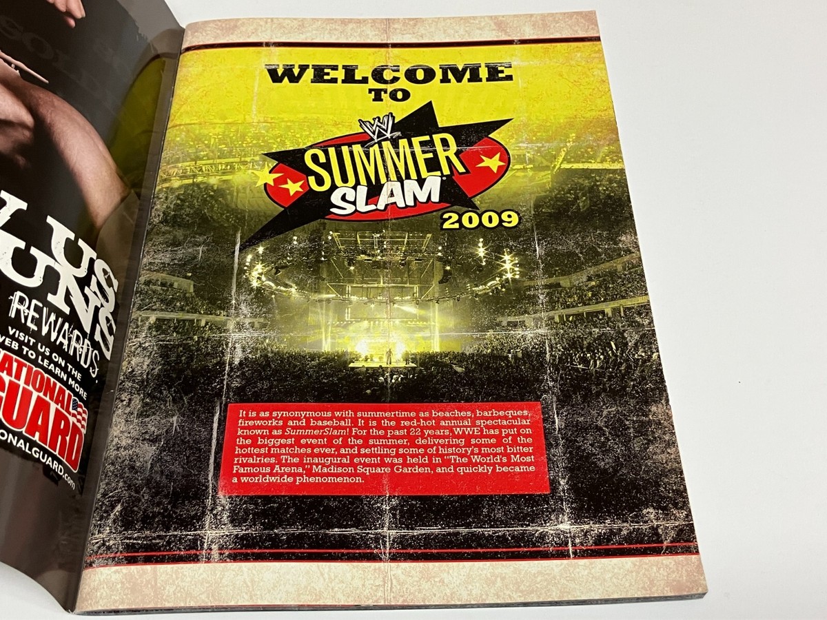 WWE 2009 SUMMER SLAM Official Program 8-23-2009 Staples Center | eBay