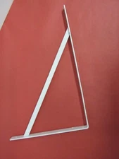 Knape & Vogt 208-WH-550 Heavy Duty L Bracket, 14''x21", White Wall Shelf Bracket