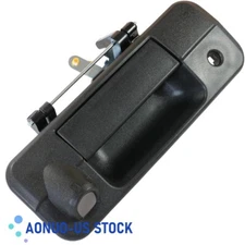 Black Tailgate Handle W/ Camera Hole Textured Fits 2007-13 Toyota Tundra Pickup