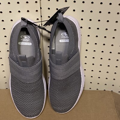 Athletic Works Men's Banded Jogger Slip-on Athletic Sneakers Athletic Works Men's Banded Jogger Slip-on Athletic Sneakers