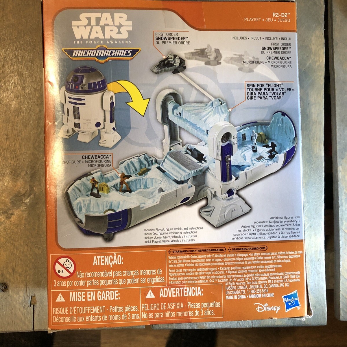 The Force Awakens R2-d2 Playset Disney Micro Machines Hasbro Star