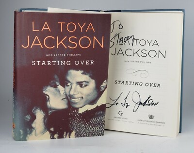 Starting Over by La Toya Jackson SIGNED Autograph HC Book