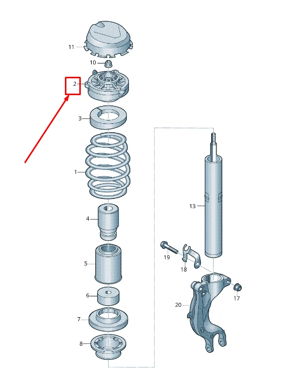 NEW AUDI Q8 4MN SHOCK ABSORBER BEARING 4M6413333D ORIGINAL | eBay