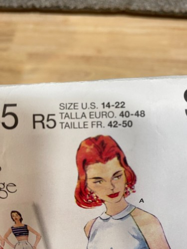SIMPLICITY 8645 1950's Vintage Tops R5 - US 14-22 - EU 40-48 - FR 42-50 - Picture 3 of 7
