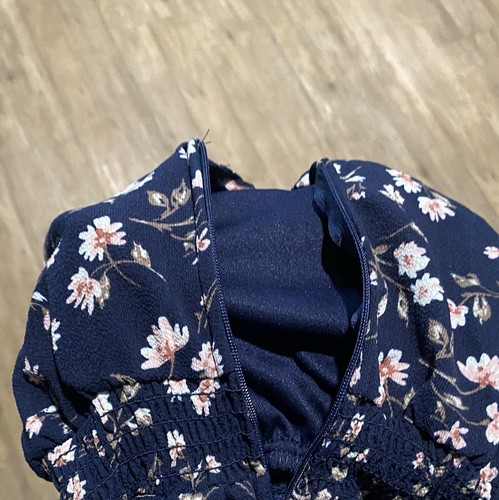 Love Nickie Lew-Smocked Waist Tiered Dress & Scrunchie-Girl’s Size: 7-Navy-NEW!! - Picture 9 of 20