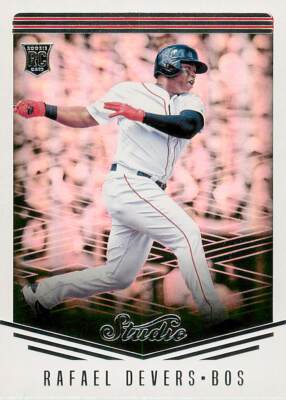 RAFAEL DEVERS 2018 Studio SILVER PRIZM ROOKIE RC #7 Red Sox