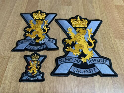 Royal Regiment Scotland - Embroidered - Sew On Biker LARGE/XL BACK Patch /Badge - Picture 1 of 12