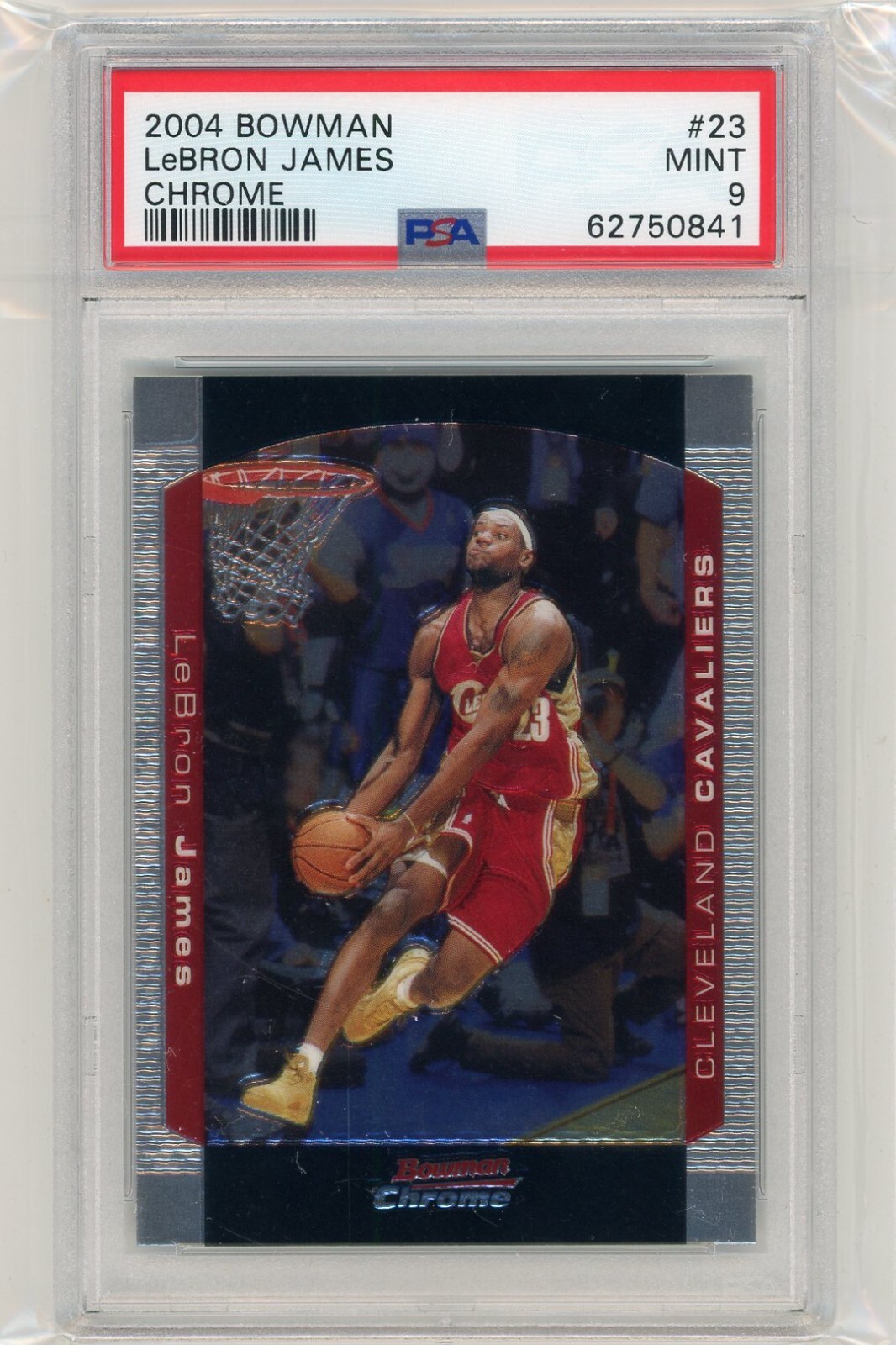 2004-05 Bowman Chrome Basketball #23 Lebron James PSA 9