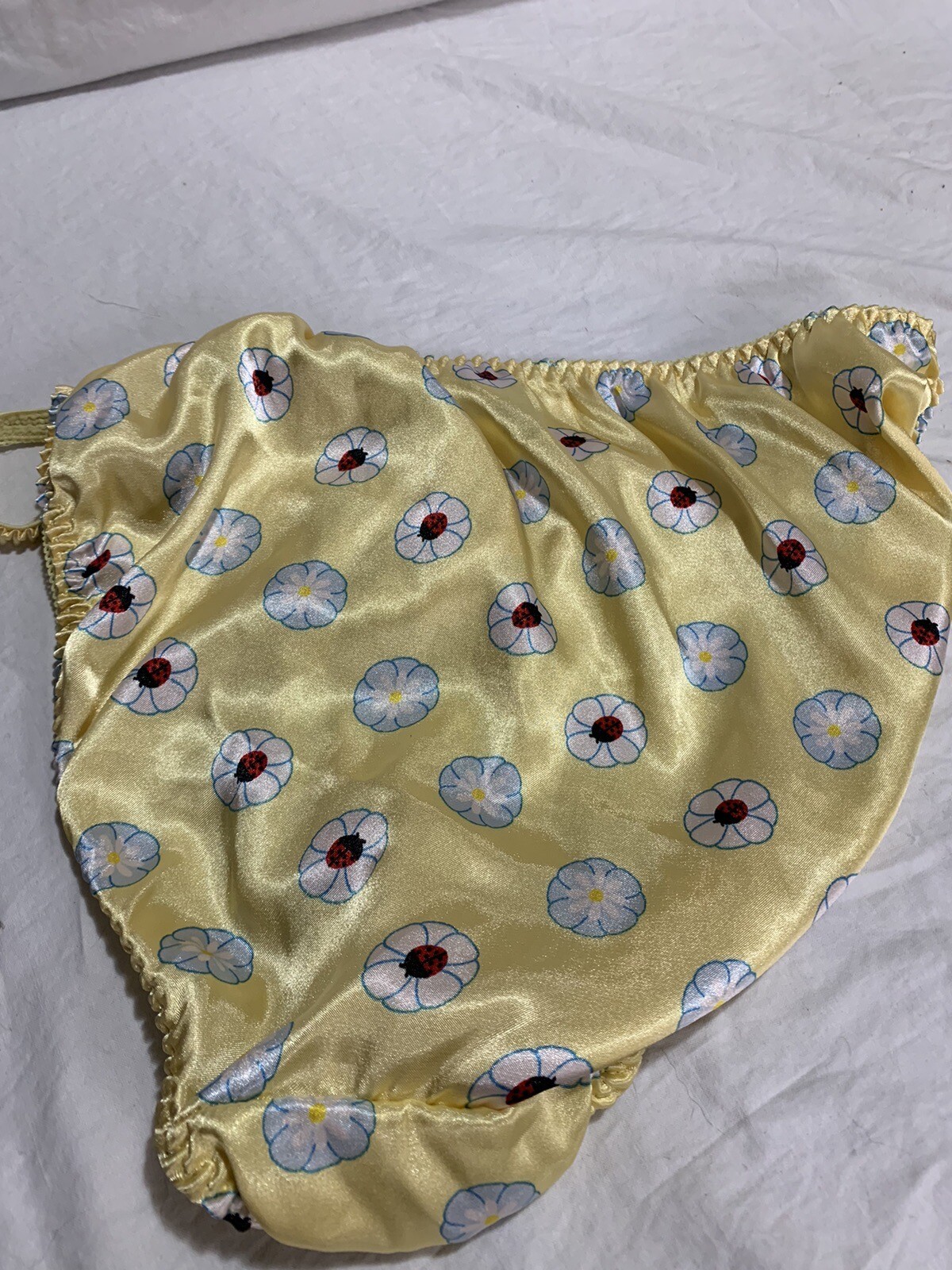 Vintage JOE BOXER Satin Feel Multicolor String Bikini Panties 10 Lady