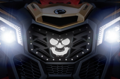 Custom Steel Aftermarket Grille HAVOC LED X-LITE for CanAm Maverick X3 ATV Grill