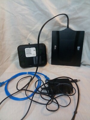 Set of Netgear Modem and Signal Booster with power Source. Modem works with...