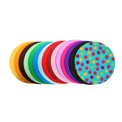 KUCHENBRETT - RUNDE TROMMELN - EINZELBRETTER, 12mm stark - viele Farben verfügbar