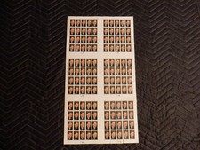Ronald Reagan Six Sheet 37 Cent Stamp Lot