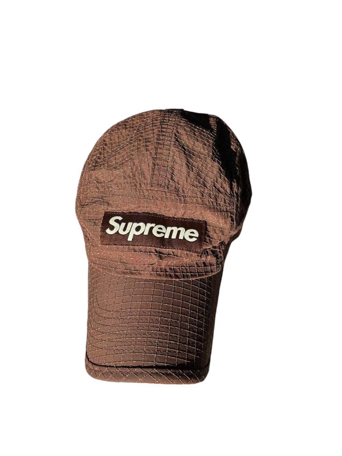 Casquette de camp Supreme Glow Ripstop couleur marron (FW22) *Authentique*