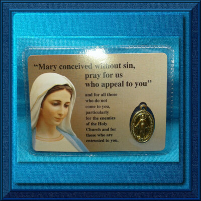 Miraculous Medal Prayer Card Printable - S L400 